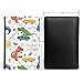 PU Leather Passport Holder Travel Wallet RFID Blocking Card Case Cover With Unique Pattern (Kids fashion with Cute Dinosaur £