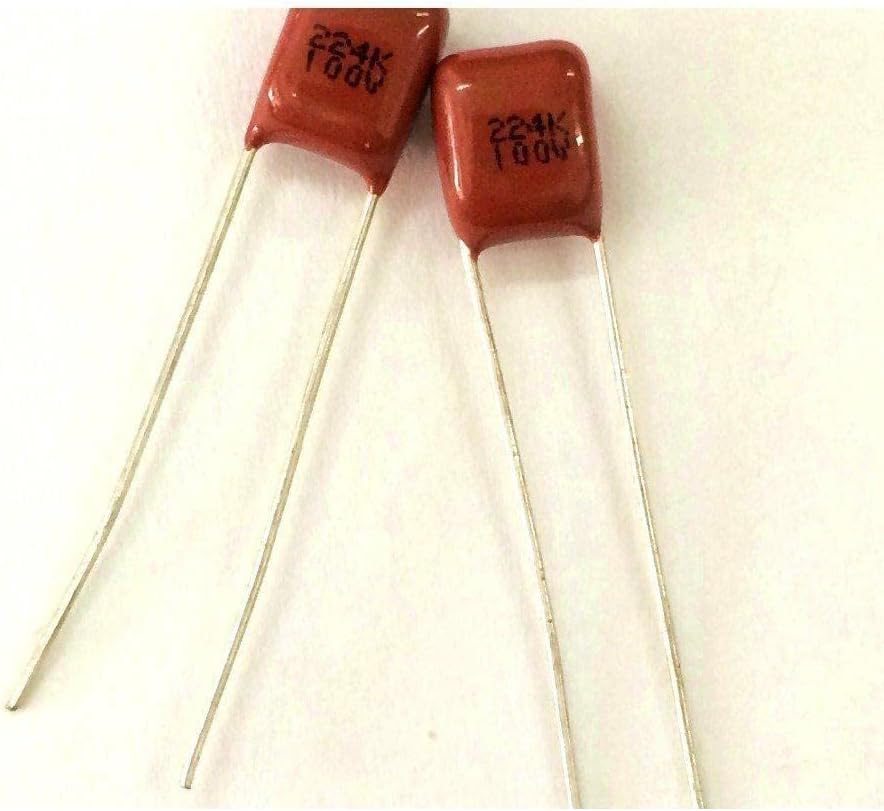 20個 CBB コンデンサ 224 100V 224k 0.22uF 220nF P5 メタライズド