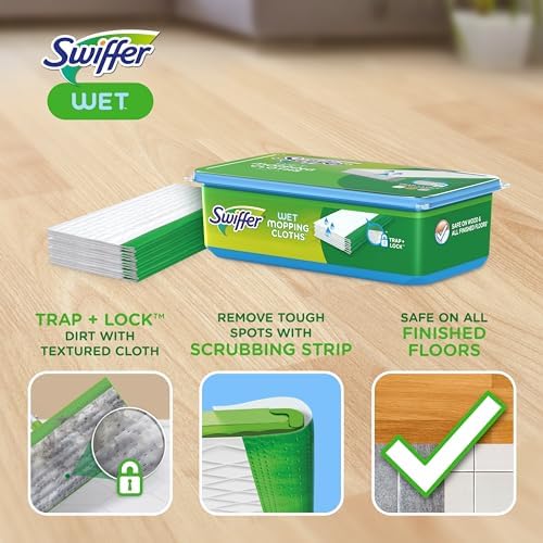 Swiffer Sweeper Wet Mopping Cloths OpenWindow Fresh Scent 24 Count