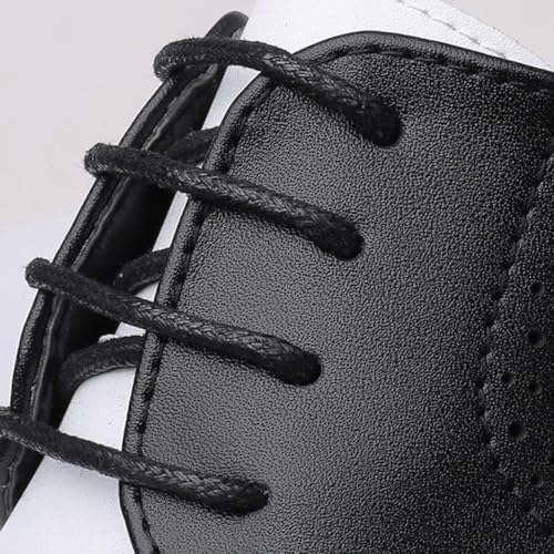 Men's Two Tone Brogue Shoes with Lace up Wingtip Oxfords Comfortable Casual Ball Leather Formal Shoes4