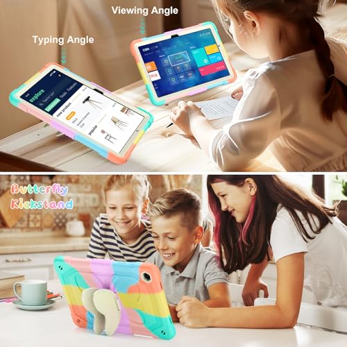 Image of Case for Samsung Galaxy Tab A9 Plus 11 inch 2023, Protective Cover for Galaxy Tab A9+ Plus Tablet Kids Girls with Shoulder Strap, Butterfly Kickstand, Shockproof Protective