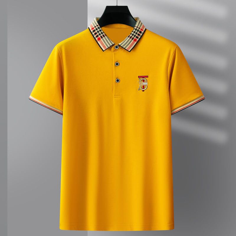 Image of TAGAS Mens Polo T-Shirt || Men's Color Block Polo Tshirt | Short Sleeve Casual Pullover with Collar |Casual Wear for Men | Mens Regular FIT T-Shirts