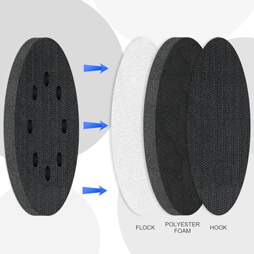 Softauflage 125mm 4 Stück für 8L Exzenterschleifer Schleifteller