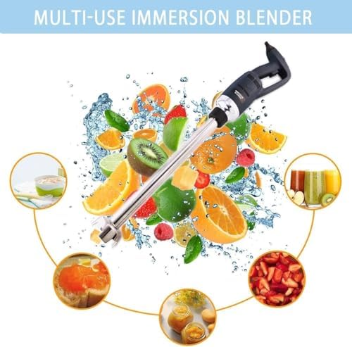 500W Commercial Electric Handheld Blender - Variable Speed Immersion Mixer with Detachable Shaft, Professional Emulsifier for Restaurant Kitchen (30cm/11.8in)
