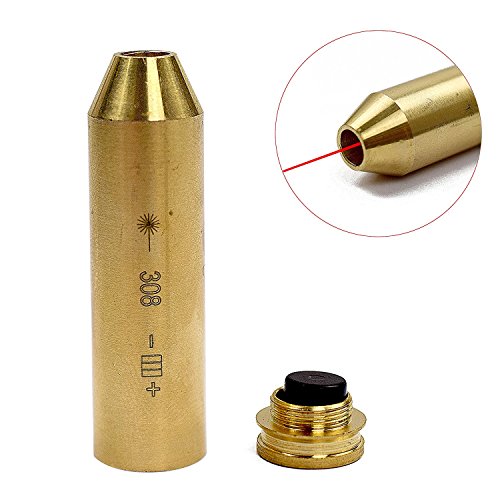 308 Winchester Laser Bore sighter/Bore Sight/Bore Sighter Hunting 243 7mm Remington Caliber Cartridge Laser Bore Sighter Brass Red Dog Laser Bore Sighter Great Accuracy