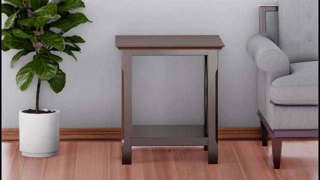 Amazon.com: Winsome Xola 20W x 19.13-Inch D End Table, Cappuccino
