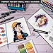 illo Sketchbook 8’’ x 8’’ Square Hardcover Sketch Book, (112lb/180gsm) Heavyweight Paper, Ribbon Marker, Back Pocket, Lays Flat, Minimal Bleed, Vegan, for Artists & Beginners