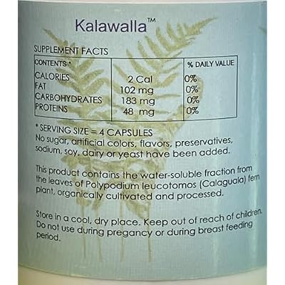 (Calaguala) with Polypodium Leucotomos for Immune System Support, Highest Potency 50:1 Extract 400mg. (120 Veggie Caps)