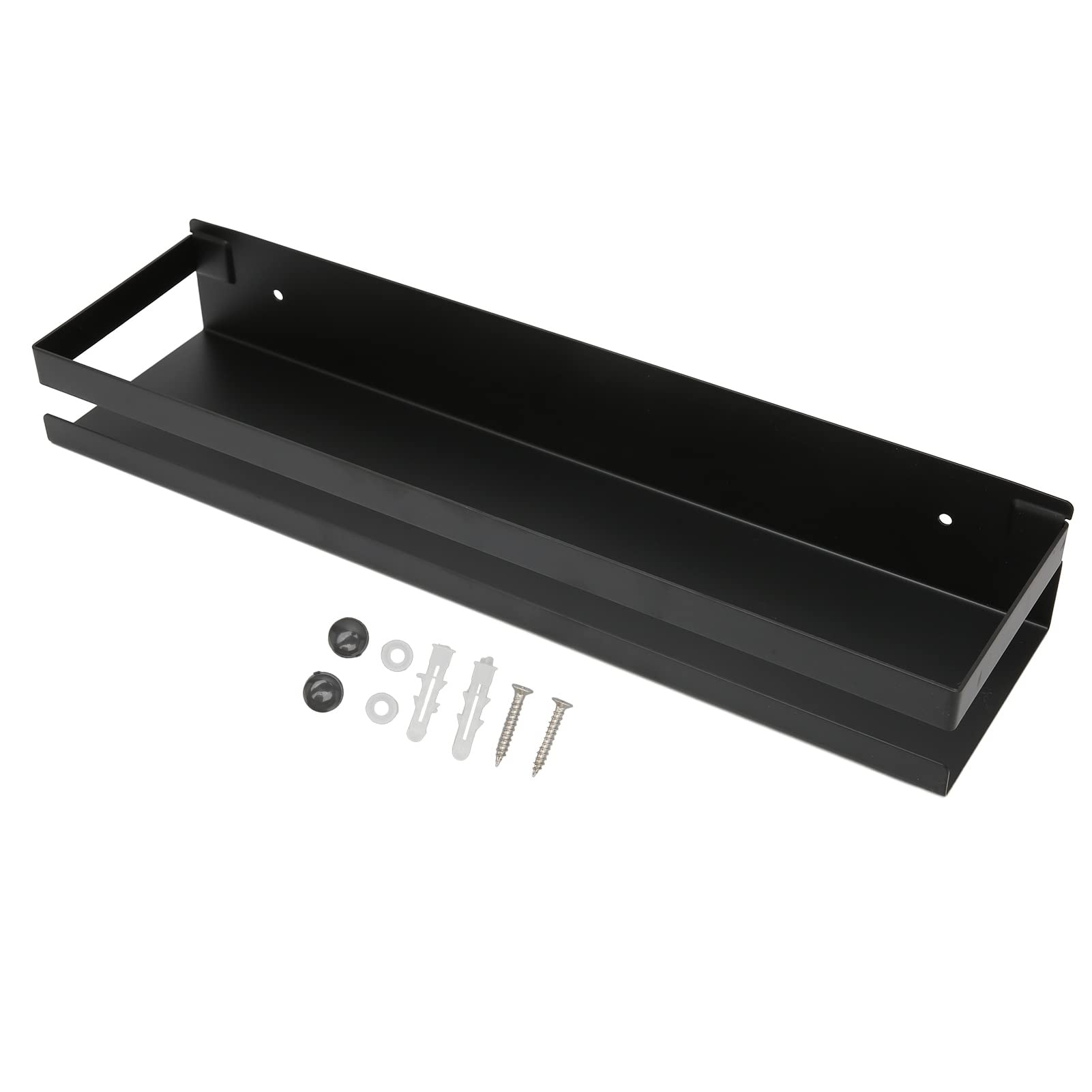 Hilitand Bathroom Rack Bathroom Rack Bathroom Black Shelf Stainless Steel Bath Shower Caddy Rack Large Storage Space Strong