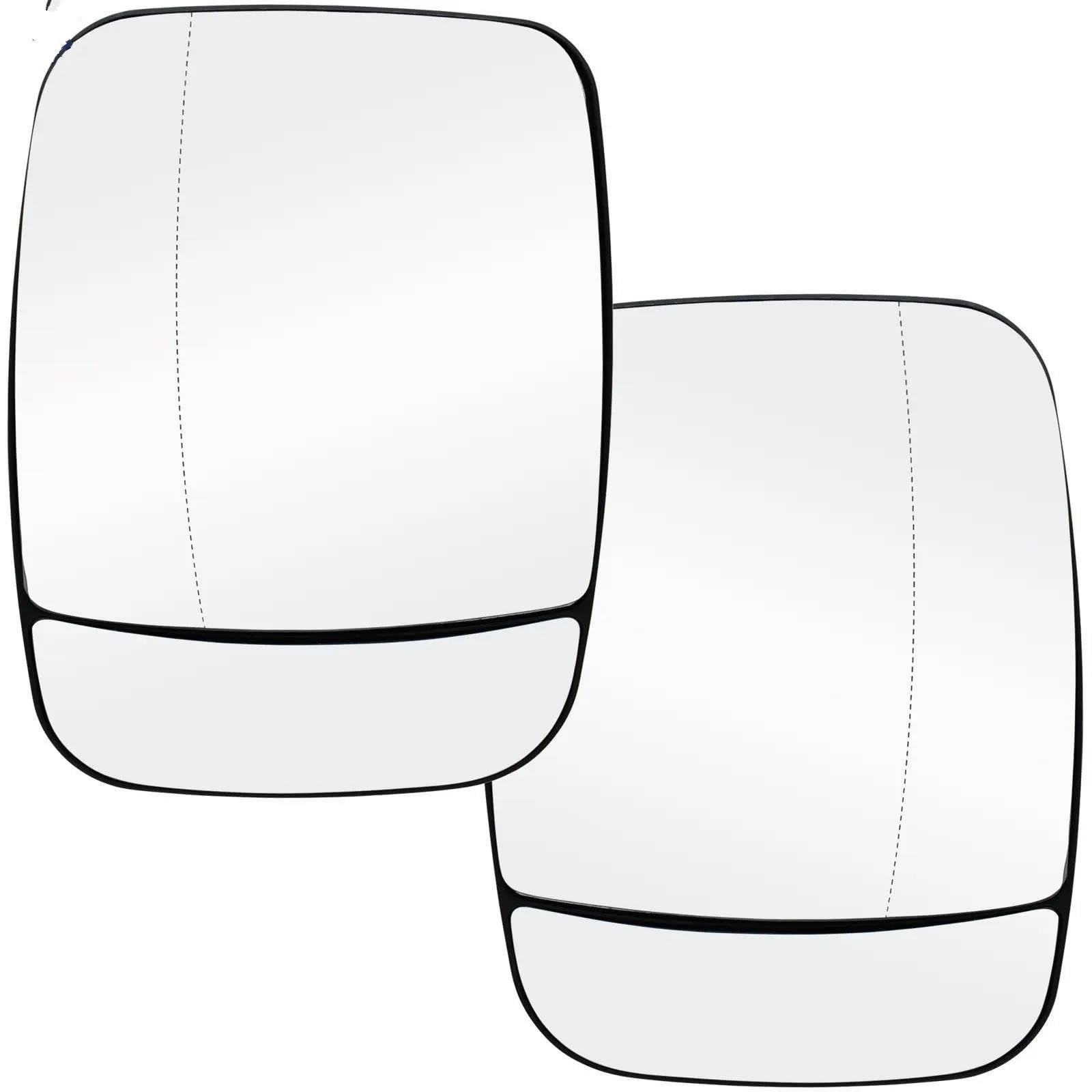 Verre Recul Miroir Rétroviseur Latéral Gauche/droit Chauffant Et Asphérique Pour Opel Pour Vauxhall Pour Vivaro 2014- Retroviseur(Gauche et droite)