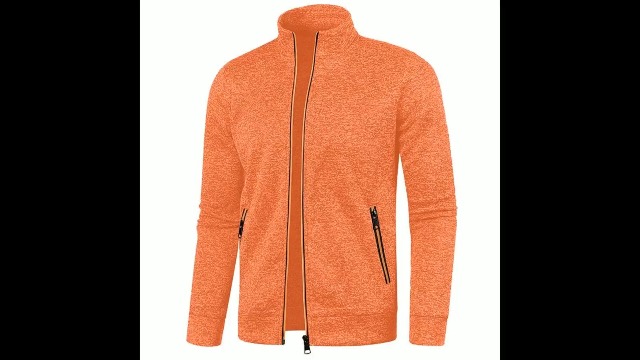 CoXuantion Herren Cardigan Stehkragen - Gestrickte Winterjacke Mit Reißverschluss