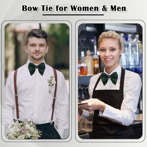 Image of Luckyvestir Oversized Bow Ties for Men, Black /Red Big Bow Tie, Solid Color Pretie Bowtie Men for Tuxedo Wedding