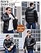heekpek Herren Winterjacke Outdoor Steppjacke Herren Parka Jacken Männer Warme Winddicht Wasserdicht Puffer wintermantel mit Kapuze, Glänzendes Schwarz, XL