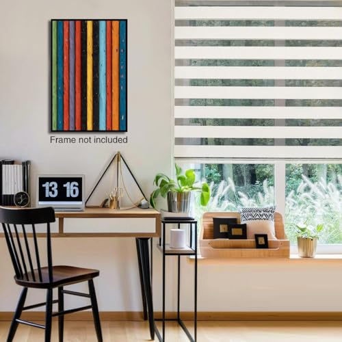 Cuadros modernos de rayas verticales sobre lienzo para decoración de salón y cocina 4