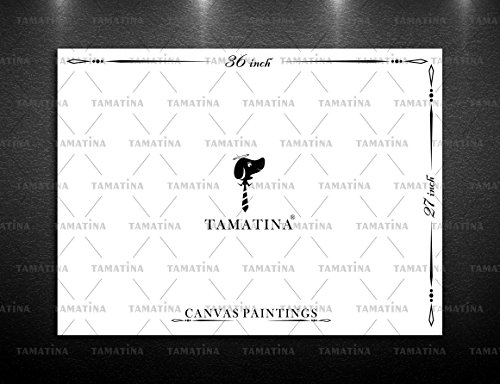 Image of Tamatina Religious Art Canvas Paintings | Kenza | Islamic Art| Paintings for Home decor|Size - 36X27 Inches.j160