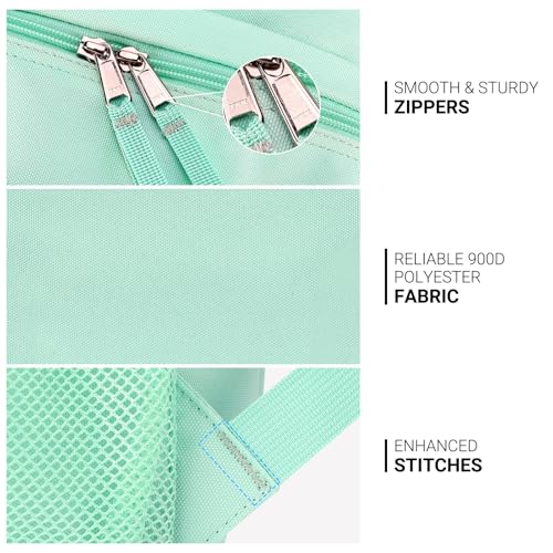 Image of ZORFIN 26L Backpack for College, and Travel: Water Resistant Bookbag - Mint