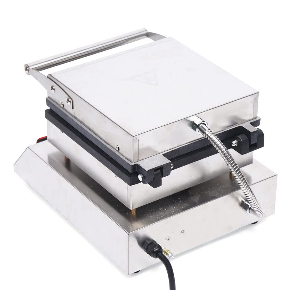 Piastra per waffle, 1750 W, rivestimento antiaderente piastre per waffle automatica con controllo della temperatura e timer Macchina per waffle commerciale