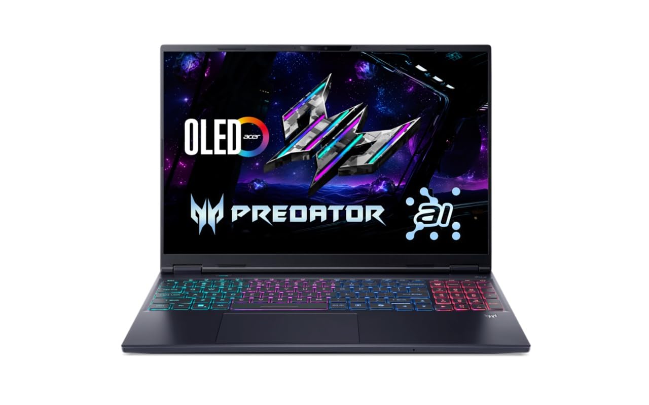 acer Predator Helios Neo16S AI, Intel Ultra 7 255HX Processor,RTX 5060-8 GB GDDR7,16 GB/1 TB, WQXGA OLED, 16.0"/40.64 cm, 240Hz, Win 11 Home,Abyssal Black,2.3 kg,PHN16S-71,Backlight KB,Gaming Laptop-image-9