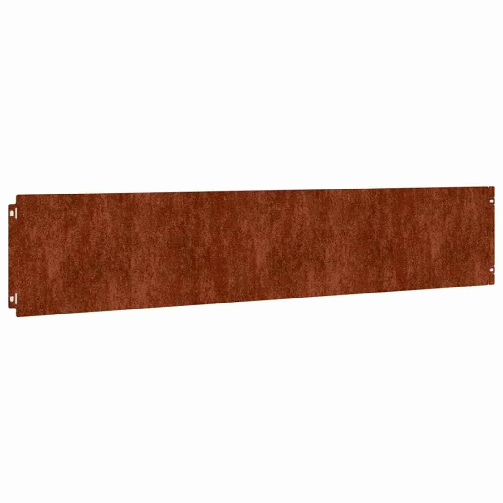 Gecheer Bordure per Prato, Flessibili con Sistema di Connessione Rapida 20x103 cm in Acciaio Corten per Giardini Aiuole Vialetti e Cortili