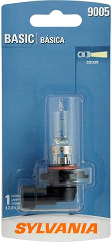 Faro halógeno delantero básico Sylvania 9003 (también compatible con foco H4), (paquete de 1), 9005