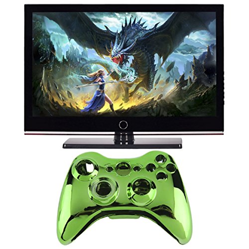 Dalkeyie Wireless Controller Shell Case Bumper Thumbsticks Buttons Game for Xbox 360