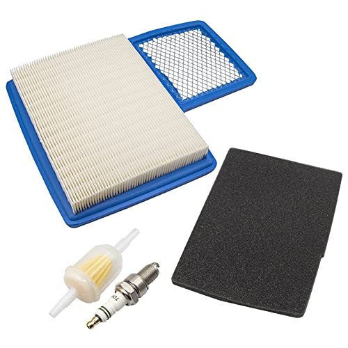 Yamaha Air Filter Pre-Filter With Spark Plug Fuel Filter Tune Up Kit Replacement (For Yamaha G16 G20 G21 G22 G29 Drive) #TOP21