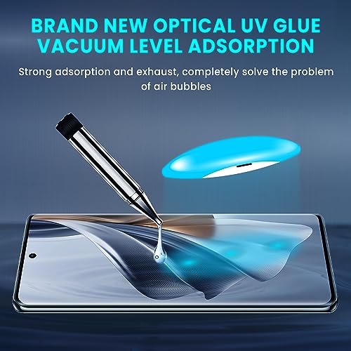 Image of ArmourPro Military Grade UV Tempered Glass Screen Protector Compatible for Oppo Reno 10 Pro , Reno 10 Pro Plus and Reno 10 with Edge to Edge Coverage, Cable Protector and Easy Installation kit (6.7 Inch)