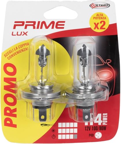START Par de bombillas halógenas H4 12 V 100/80 W P43t para coche