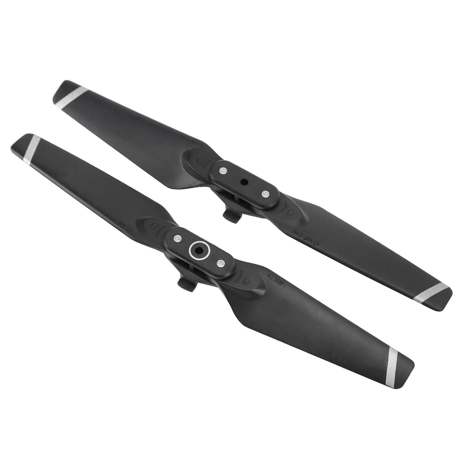 Puntelli a lama pieghevole 4730F, facile da installare Elica squisita a sgancio rapido 4730F per Spark Drone(Bordo nero argento)