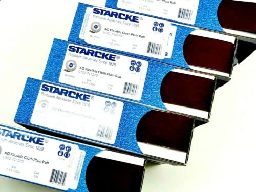 Premium Shop Roll 1-1/2" x 55 Yards Aluminum Oxide Handy Rolls 180 Grit Made in Germany