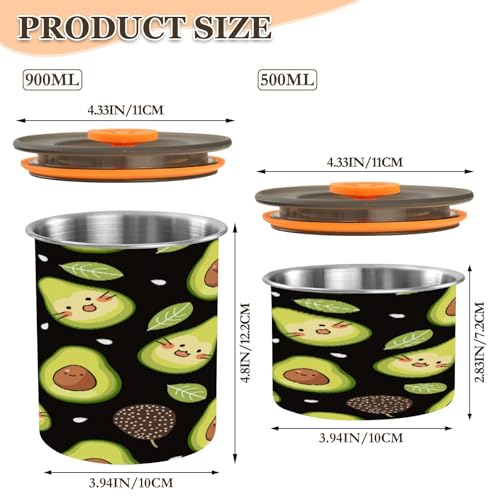Envase hermético de acero inoxidable para café 17oz miniatura 2