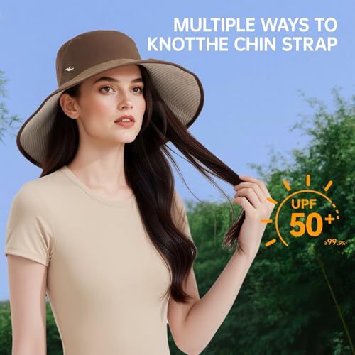 Sombrero reversible para mujer con protección UV miniatura 4