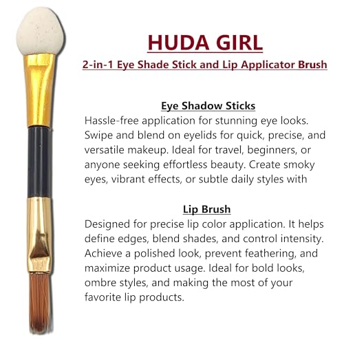 HUDA GIRL All-in-One Makeup Kit with Mirror - Includes 24 Eyeshadow Palette with Brush, 3 Eyebrow Powder, 3 Lip Gloss, 2 Applicator, Blush Contour and Highlighter Palette for... - Image 5