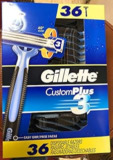 Gillette Lâminas descartáveis Custom Plus3, 36 unidades