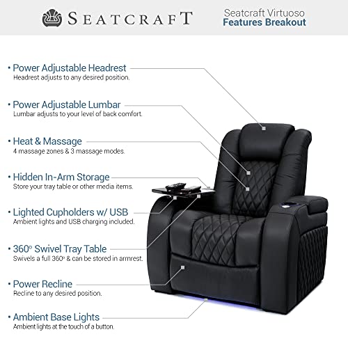 Seatcraftvirtuosohometheaterseatinglivingroomheatmassagepoweredheadrestpoweredlumbaritalianleatherpoweredreclinesinglereclinerblack Urban Country Home Decor Seatcraft virtuoso home theater seating living room heat massage powered headrest powered lumbar italian leather powered recline single recliner black urban country home decor