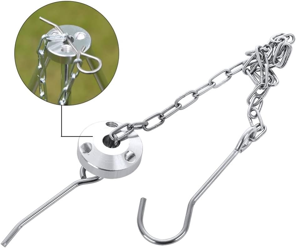 Camping Picnic Cooking Tripod Hanging Pot Outdoor Durable Portable Campfire Picnic Pot Fire Grill Hanging Tripod with Bag