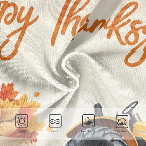 Toddler Underwear Floral 2t Cotton Panties Little Girl Durable Briefs Undies Kids Thanksgiving Orange Tractor Pumpkins3