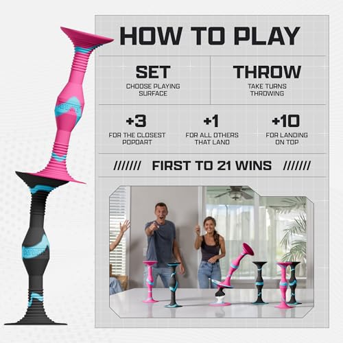 image for Popdarts PRO Pack Game Set (Rizzle) - Indoor, Outdoor Suction Cup Thro