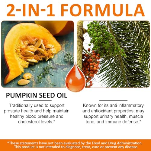 kürbiskernöl kapseln 300 Softgels unterstützen Haare, Kürbis & Samenöl 2 in 1 für das Haarwachstum, Mit natürlichen Vitamin E, Kürbiskernöl kaltgepresst