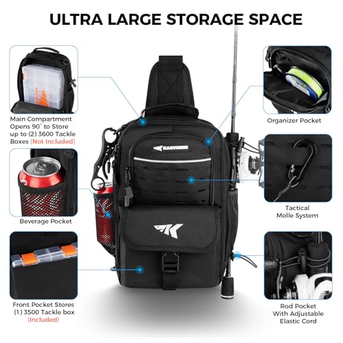 image for KastKing Everyday Essential Fishing Sling Bag & Tool Set, Fishing Scal