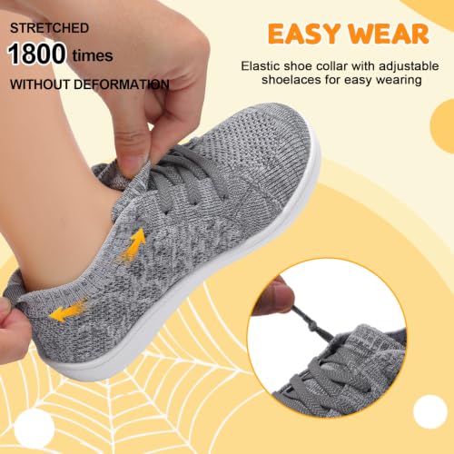 Image of JOINFREE Toddler Shoes Girls Boys Wide Barefoot Shoes Minimalist Walking Sneakers Zero Drop Slip on Tennis Shoe Breathable Naturally Flexible