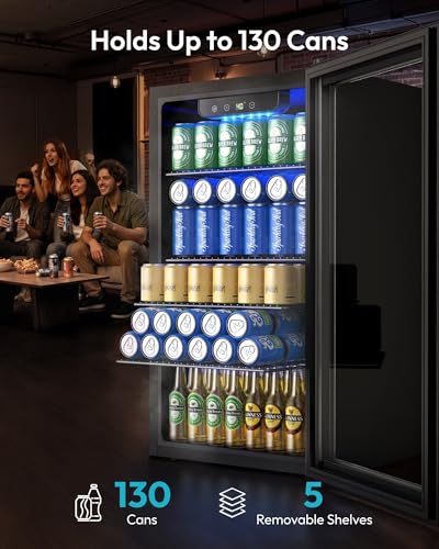 EUHOMY 130 Can Mini Fridge