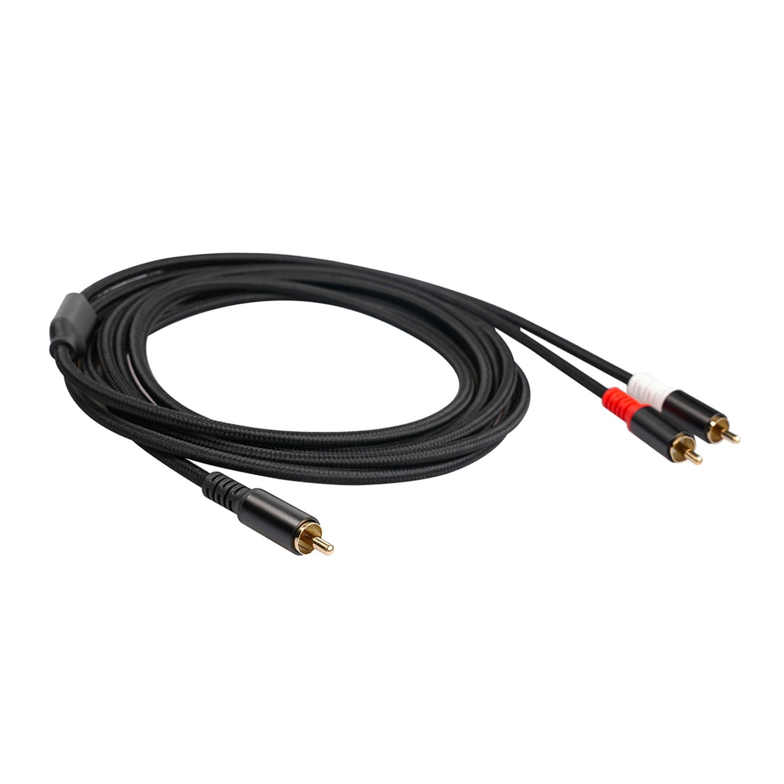 Giurupi y Cavo 1 Maschio a 2 Maschio Stereo Cavo Audio Dual Schermato Oro Oro Placcato da 6,5 ​​piedi Amplificier Tv Mixer Cd Player Dvd Lettore y Adattatore Audio Cavi (2m)