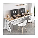  ZUMAHA Nuovo Doppio Tavolo per PC Scrivania per Ufficio Scrivania per Computer Tavolo da Gioco Semplice Tavolo da Studio Desktop Tavolo da Gioco Studio Camera da Letto Tavolo per Computer