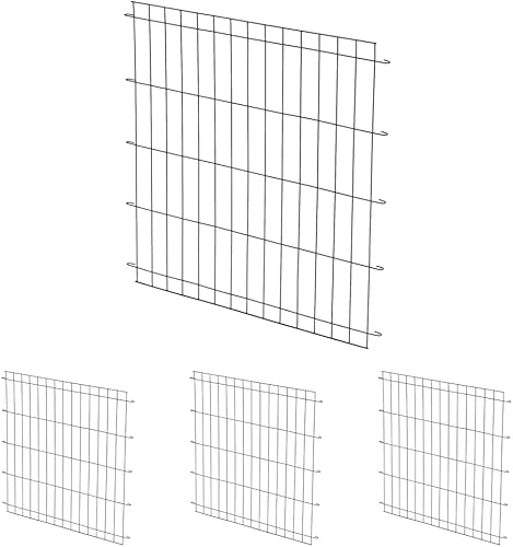 Miniatura 5 de Casas MidWest para mascotas con panel divisor, Panel divisorio, Negro