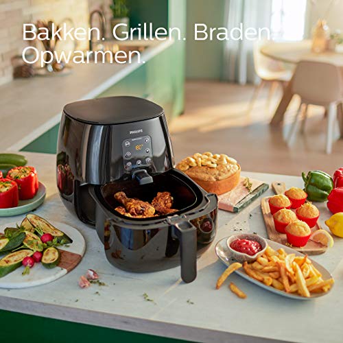 Philips Essential Airfryer XL - 7 L Pan, Friteuse Zonder Olie, Rapid Air-Technologie, NutriU Recepten App (HD9260/90) - Image 3