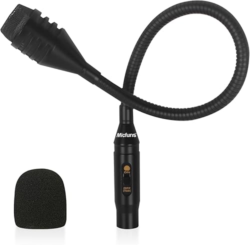 D2 Flexible Profesional Dinámico Bob Barker Micrófono con conmutación para videoconferencia, canto, karaoke DJ mezclador de disco dedicado KTV Bar