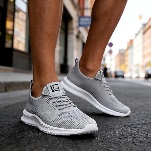 Image of Men's Running Shoes Ultra Lightweight Breathable Comfortable Walking Shoes Casual Fashion Sneakers Mesh Workout Shoes