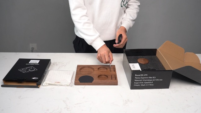 Amazon.com: IKAPE 58MM Coffee Tamper Set 5 IN 1, Walnut Wood