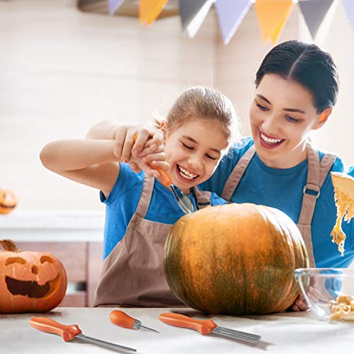 Halloween Pumpkin Carving Tools, 13 Pieces Professional pumpkin cutting supplies tools Kit stainless steel lengthening and thickening with Carrying Case, Easily Sculpting Halloween Jack-O-Lanterns - Thumbnail 5